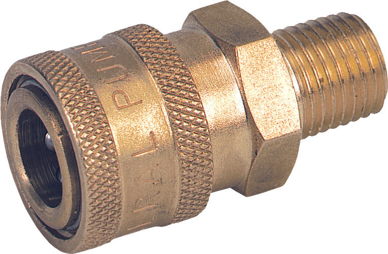 Brass 3/8" x 1/2" GP Coupler MPT - WashMart